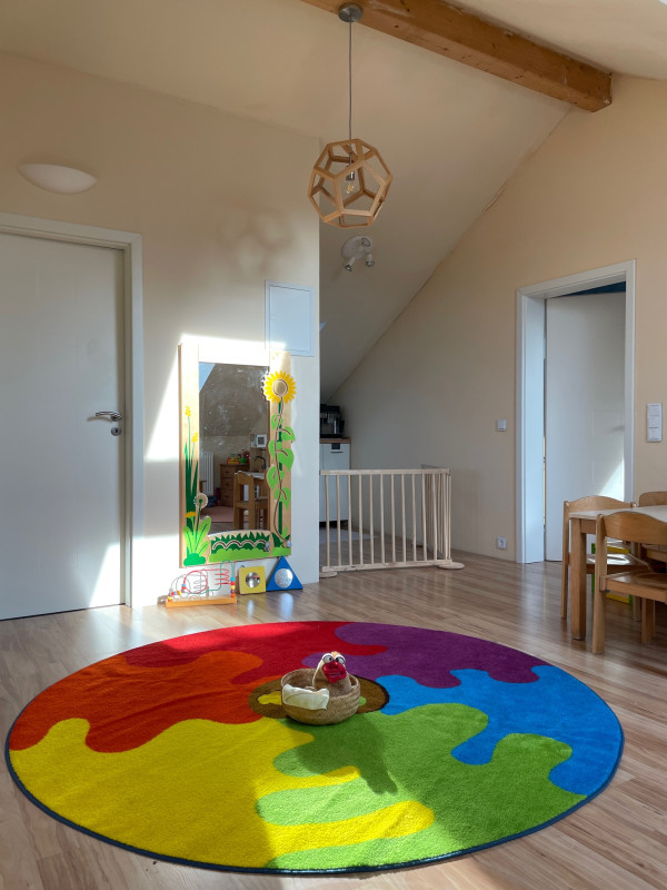 Morgenkreisteppich mit Handpuppe "Pieps"